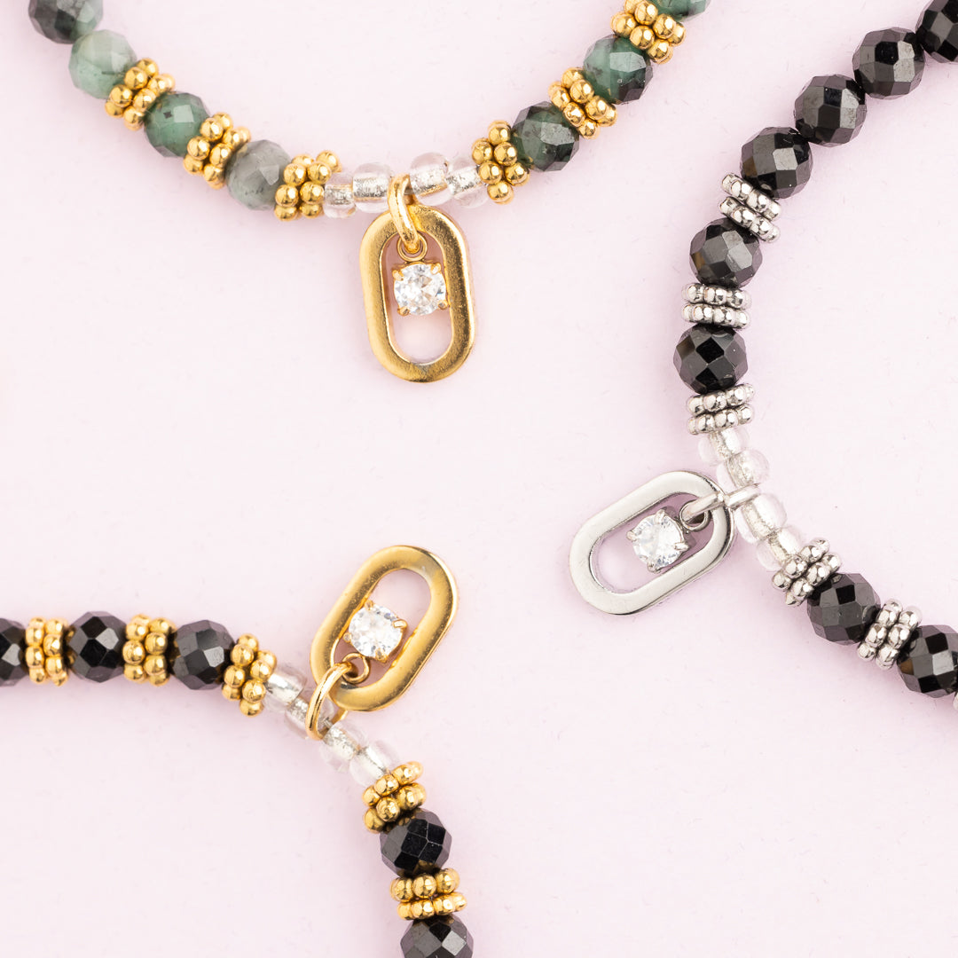 Collier or - Lapis lazuli - DIAM'S