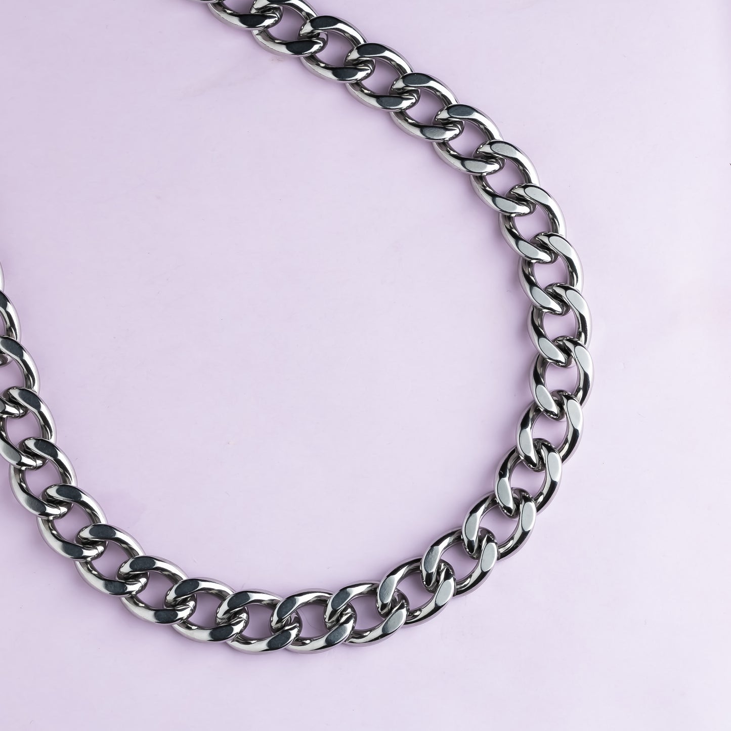 Collier en maille acier inoxydable - Argent - ROCKY