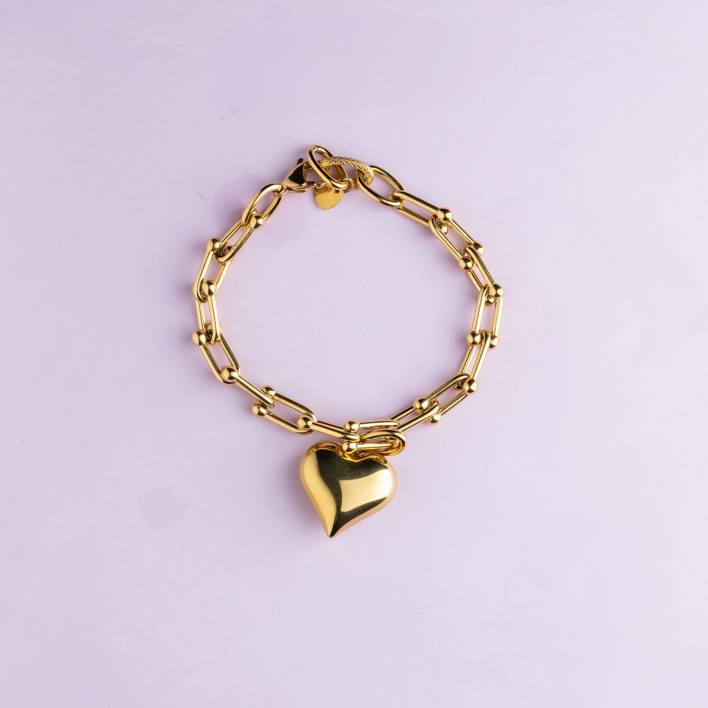 Bracelet en maille acier inoxydable - Or - JENNY