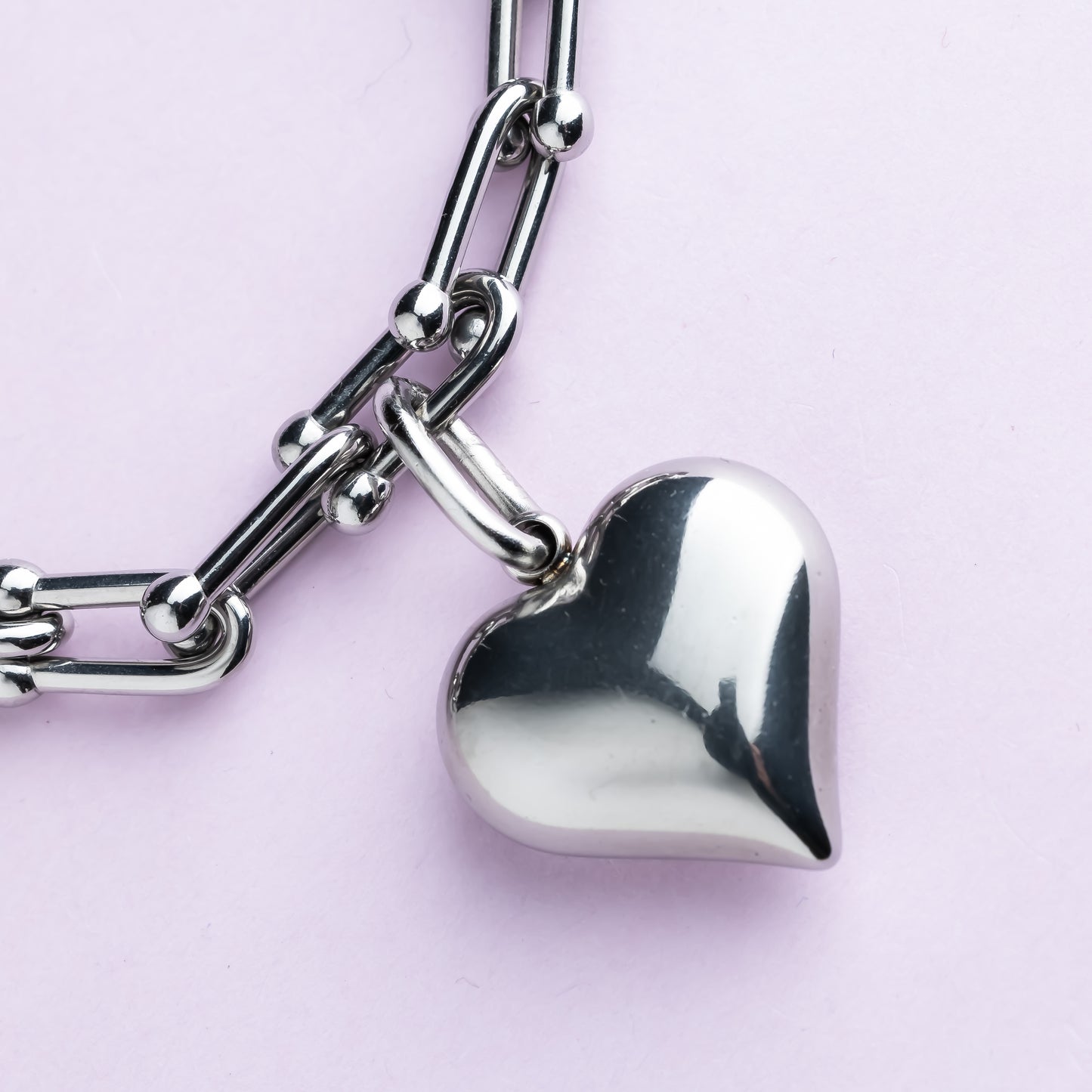 Bracelet en maille acier inoxydable - Argent - JENNY