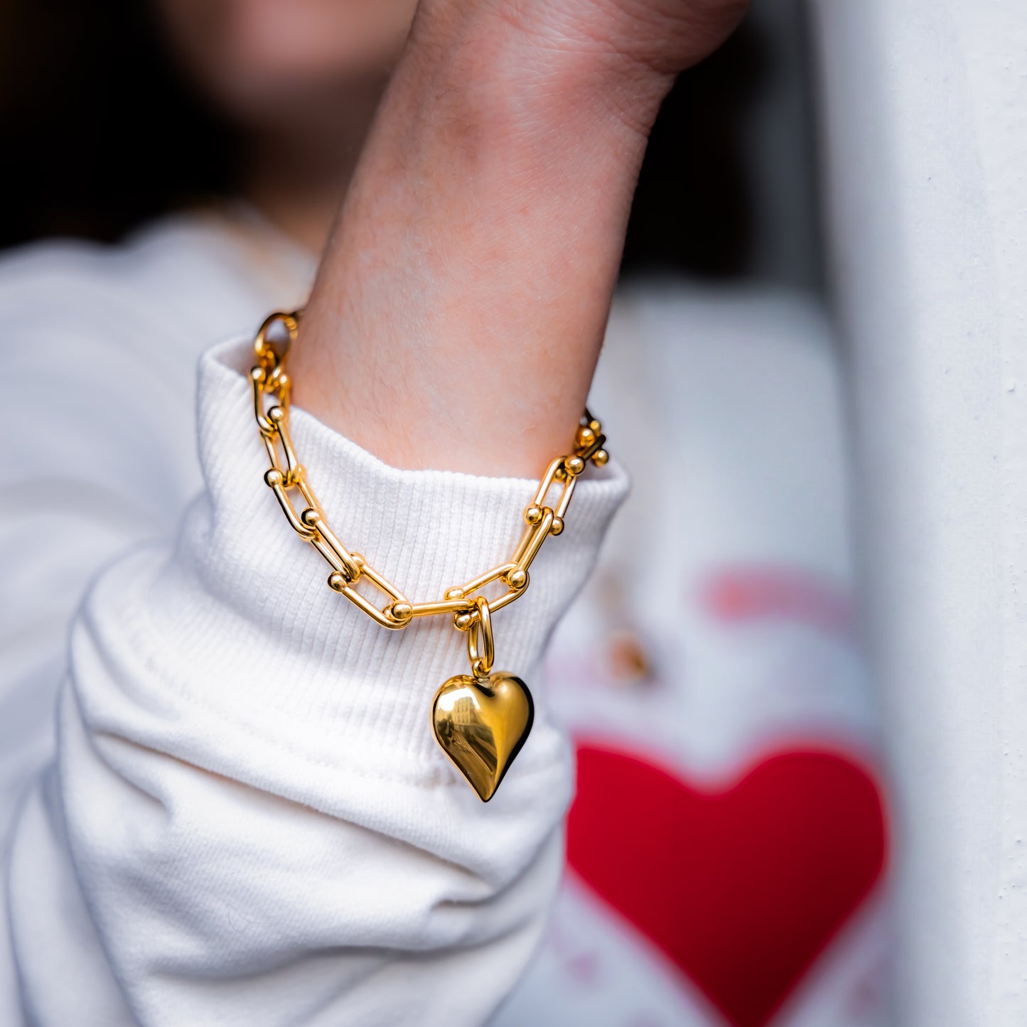 Bracelet en maille acier inoxydable - Or - JENNY