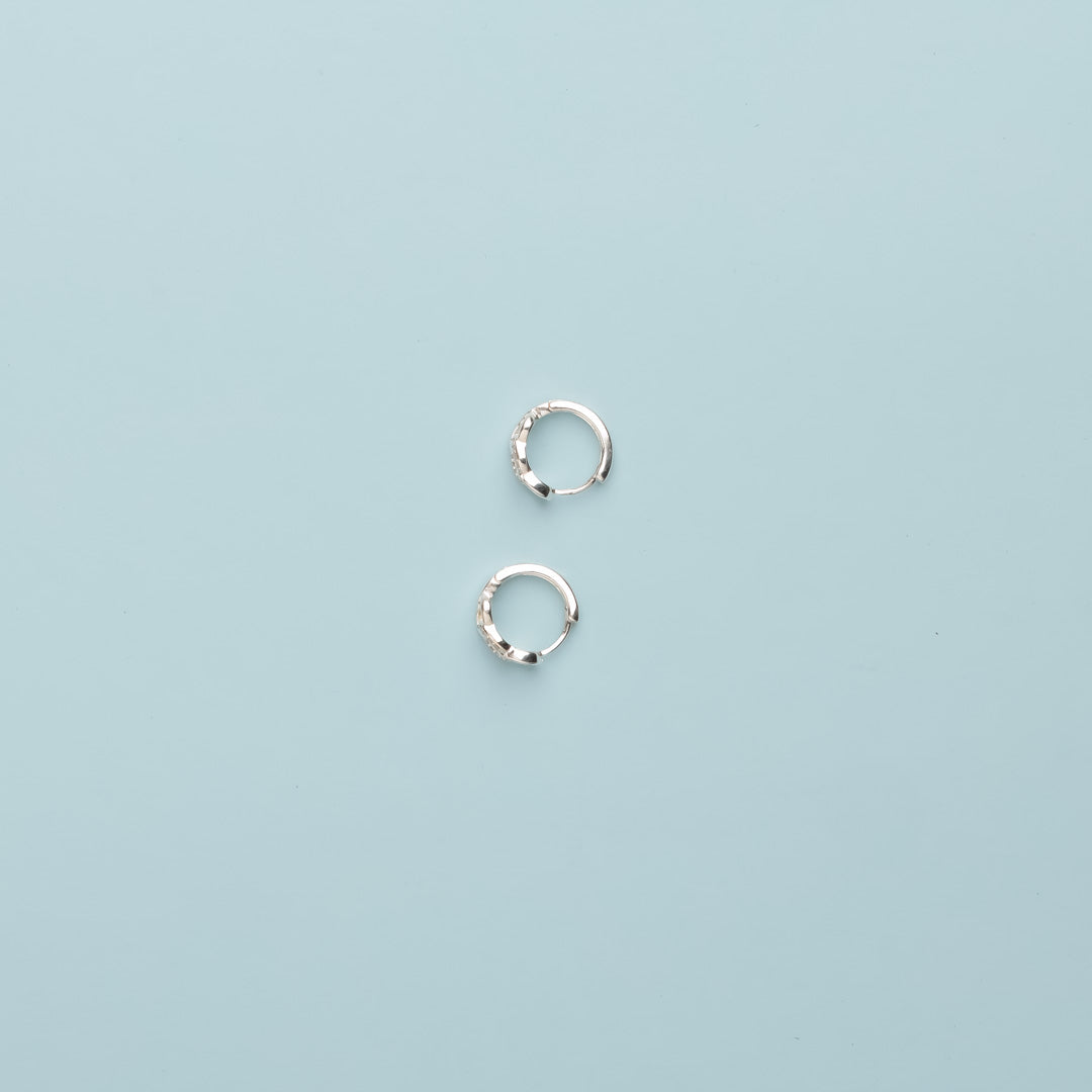 Boucle créole argent - AVA