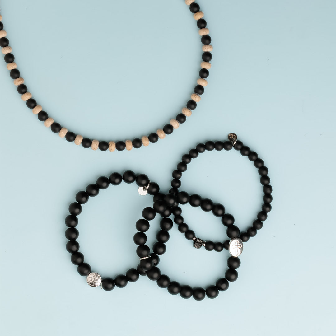 Bracelet argent - Onyx - LUCAS