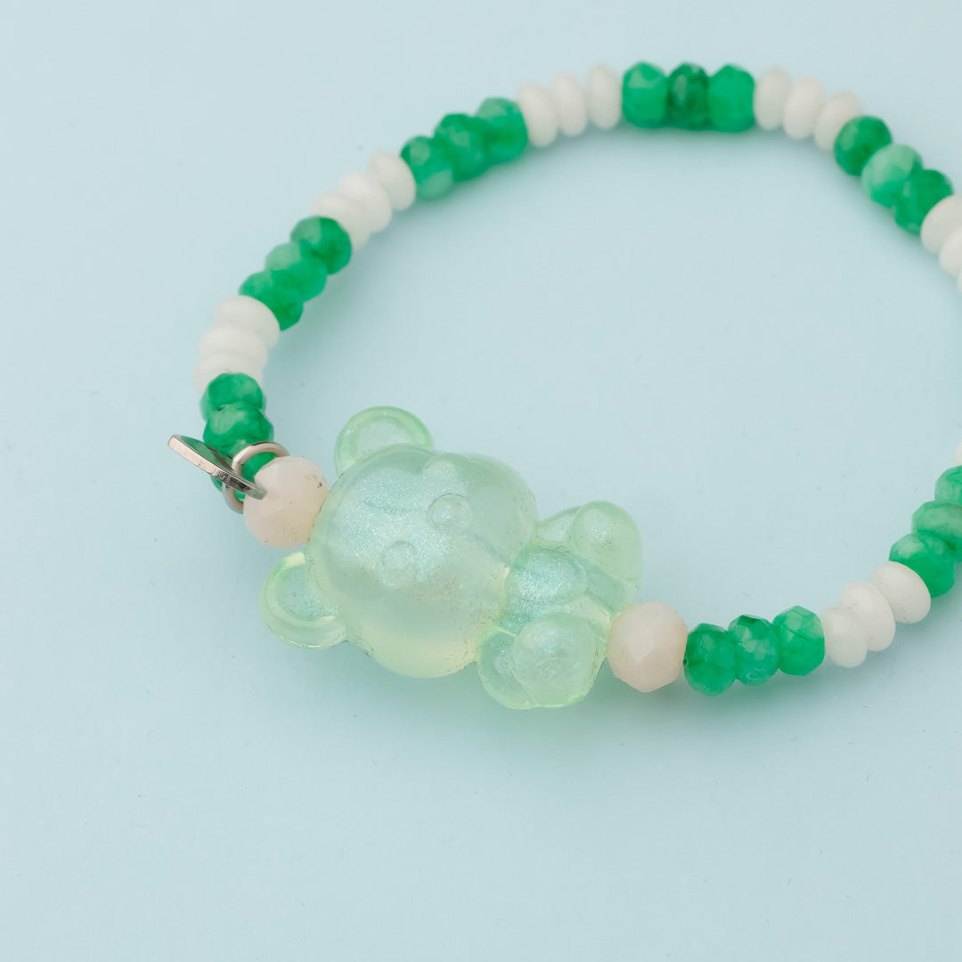Bracelet vert - Jade et onyx - BALOU