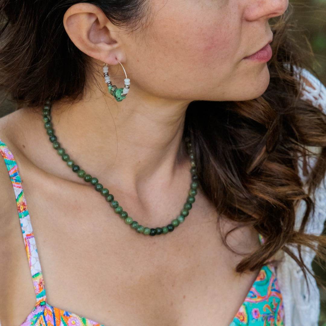 Collier argent - Jade - MILO