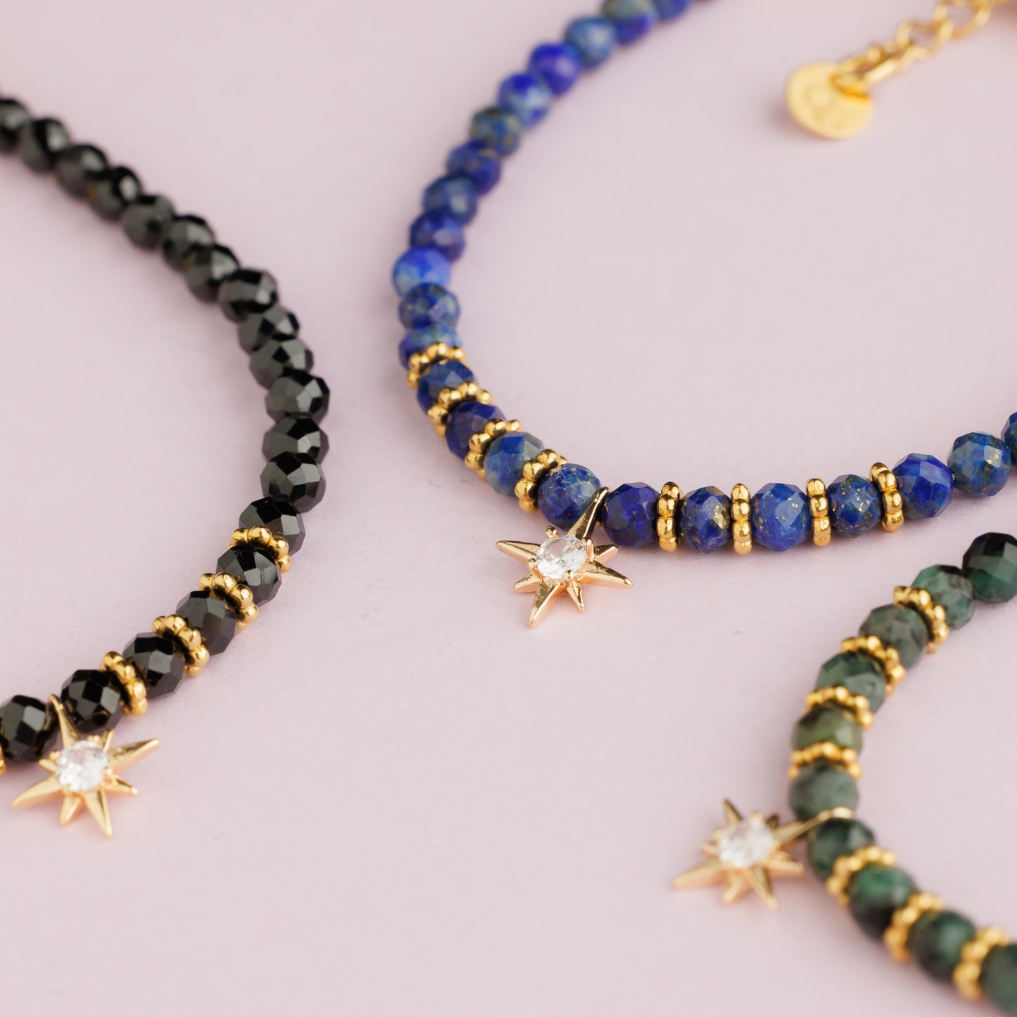 Bracelet or - Hématite - Etoile - STELLA