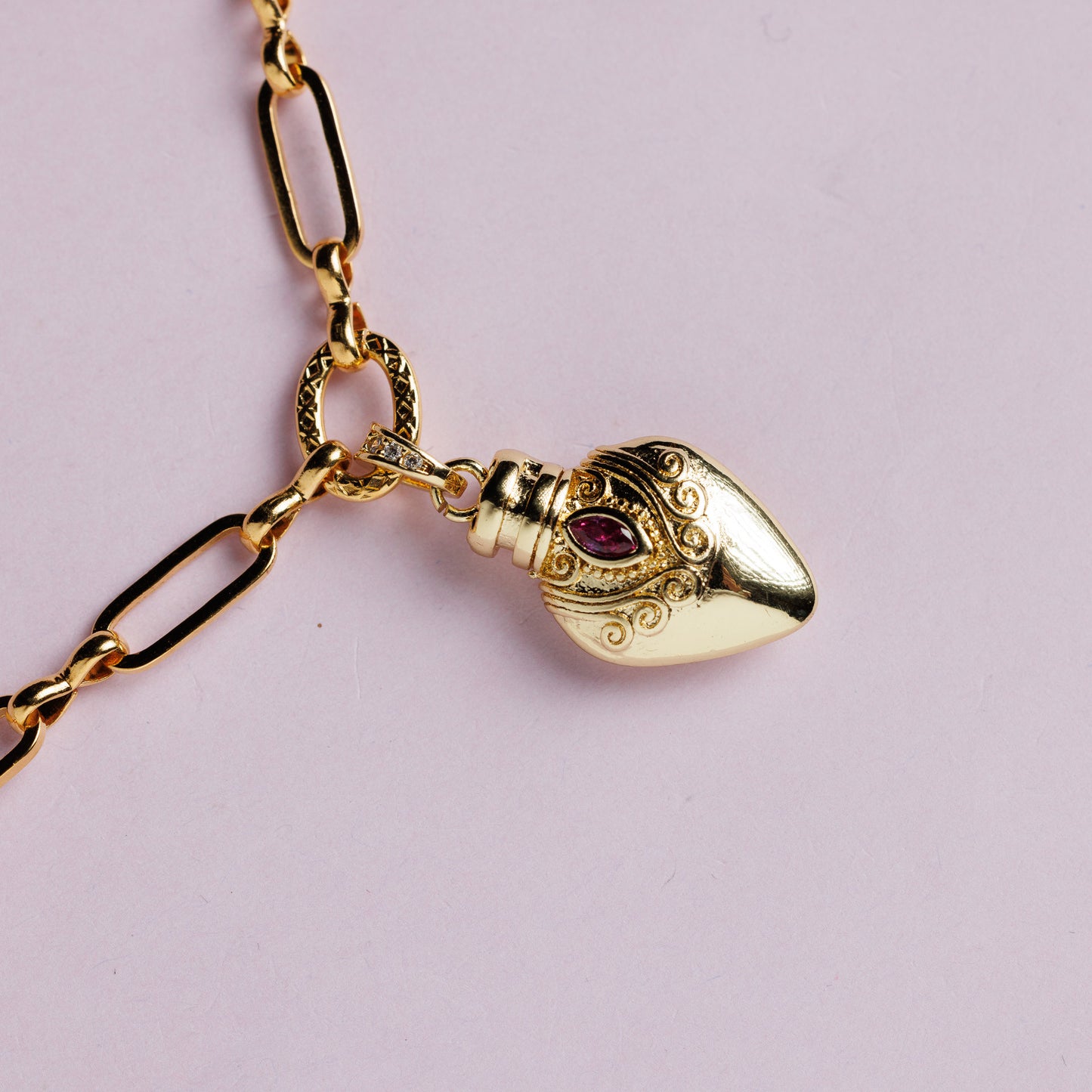 Collier or - Flacon - CORA