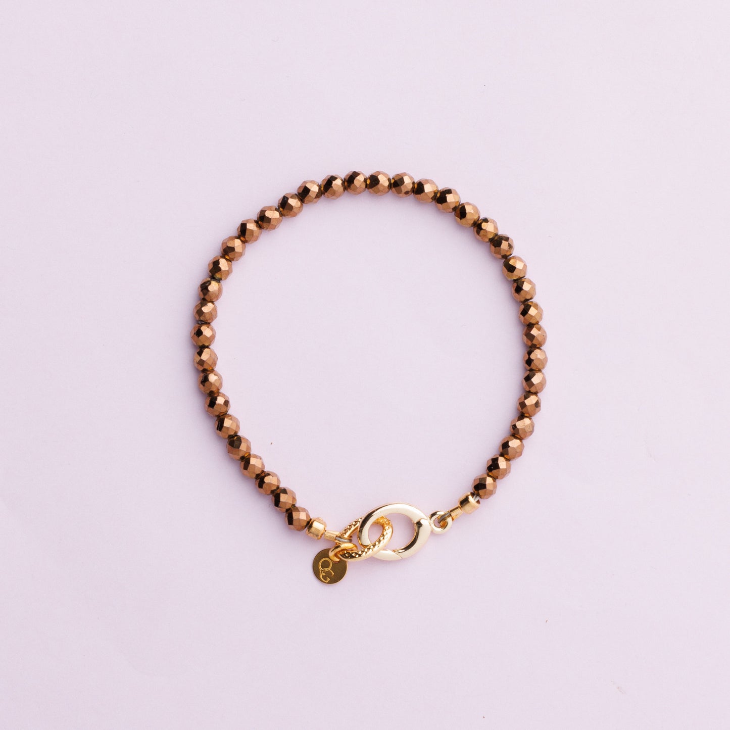 Bracelet or - Hématite - GABY