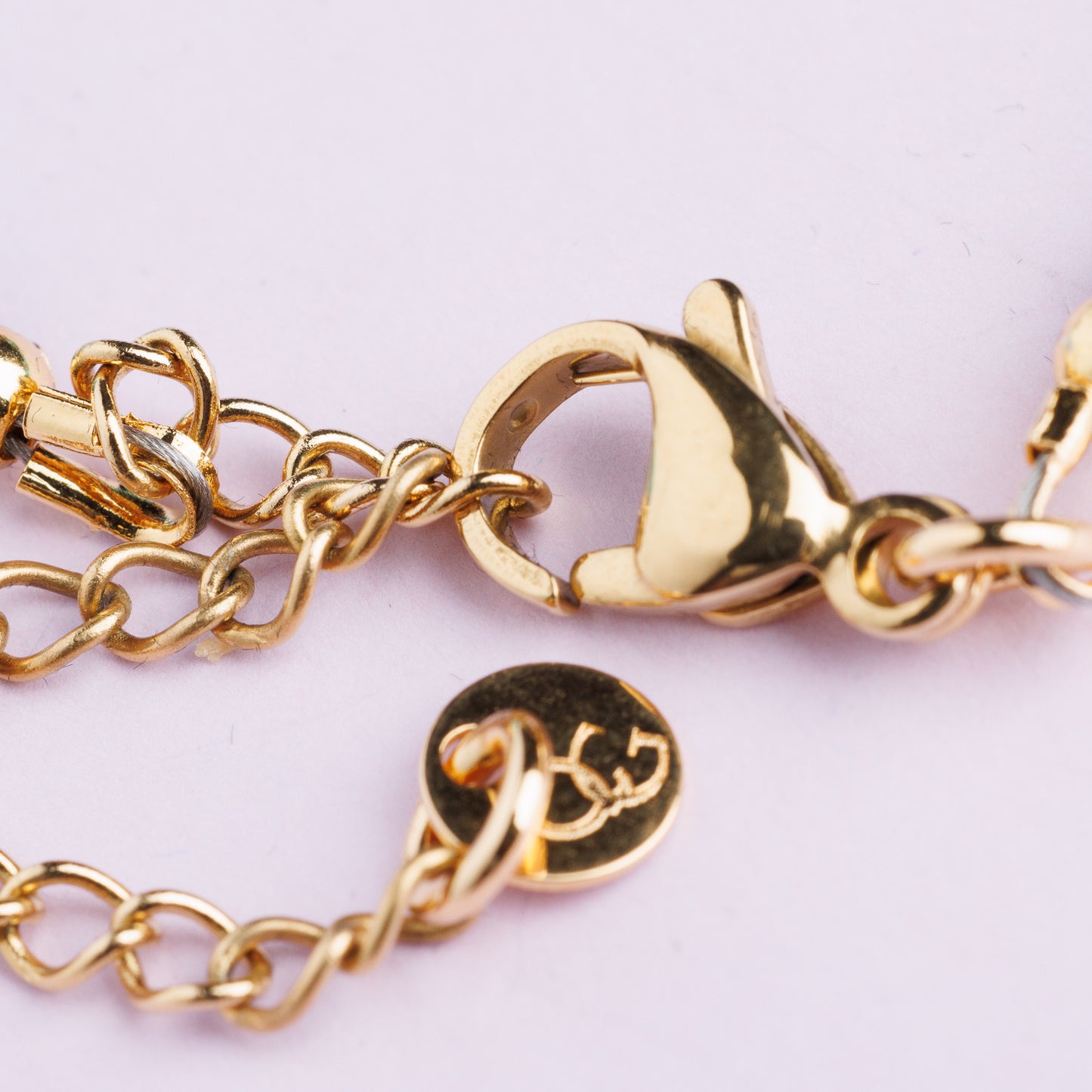 Bracelet maille acier inoxydable or - Œil - NEALA