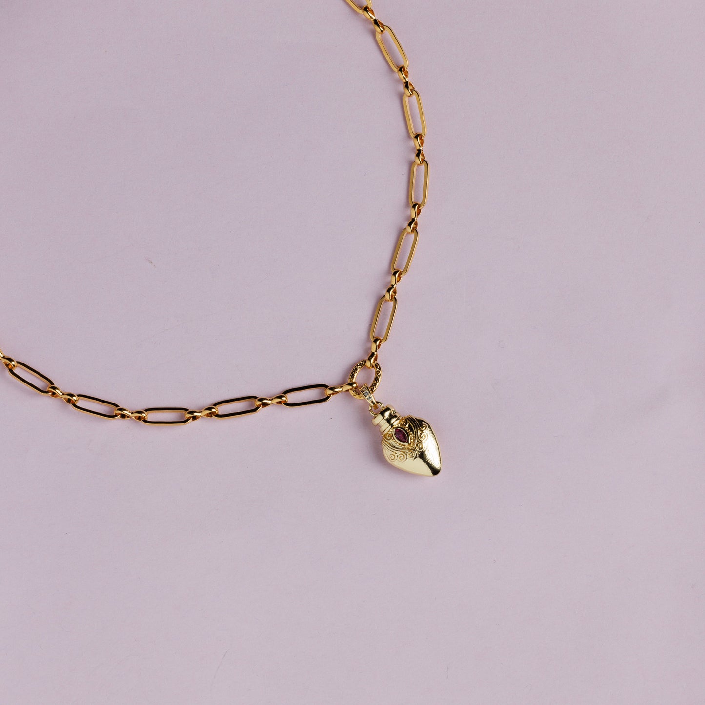 Collier or - Flacon - CORA