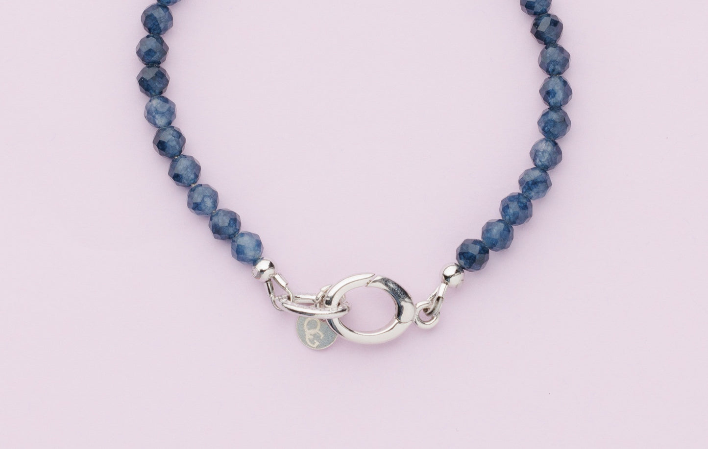 Bracelet plaqué rhodium - Saphir - GABY
