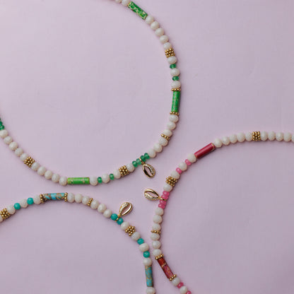 Collier or - Jade - Jaspe - BOMBAY