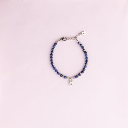 Bracelet argent - Lapis lazuli - DIAM'S