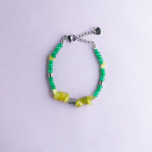 Bracelet argent - Onyx et jade - NOAH