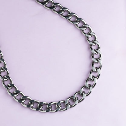 Collier en maille acier inoxydable - Argent - ROCKY