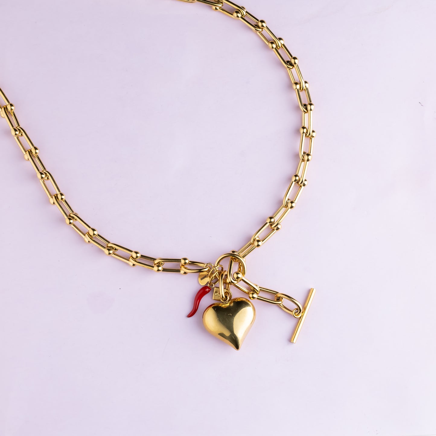 Collier en maille acier inoxydable - Or - JENNY