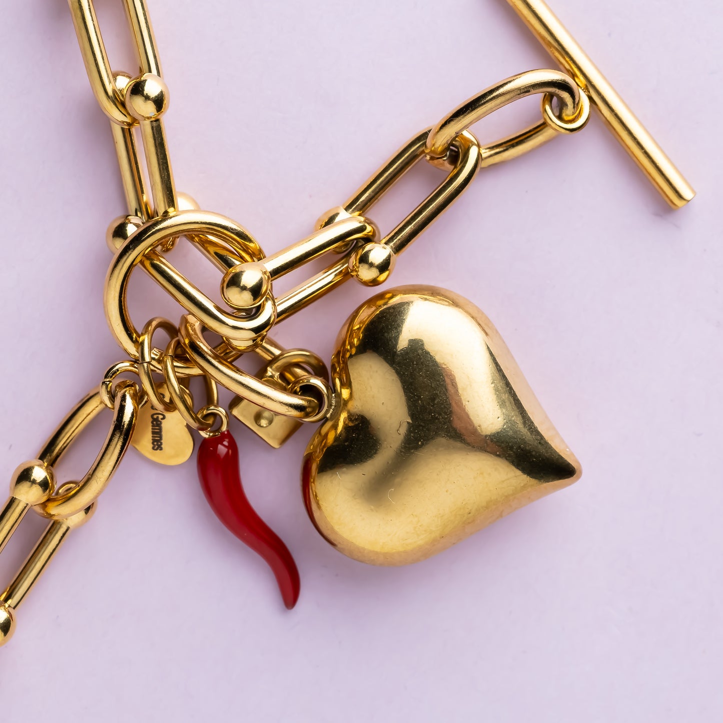 Collier en maille acier inoxydable - Or - JENNY