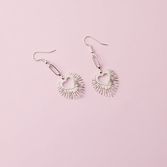 Crochet US argent - Coeur - LOVER