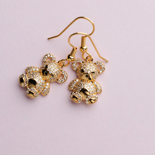 Boucle crochet US plaqué or - TEDDY