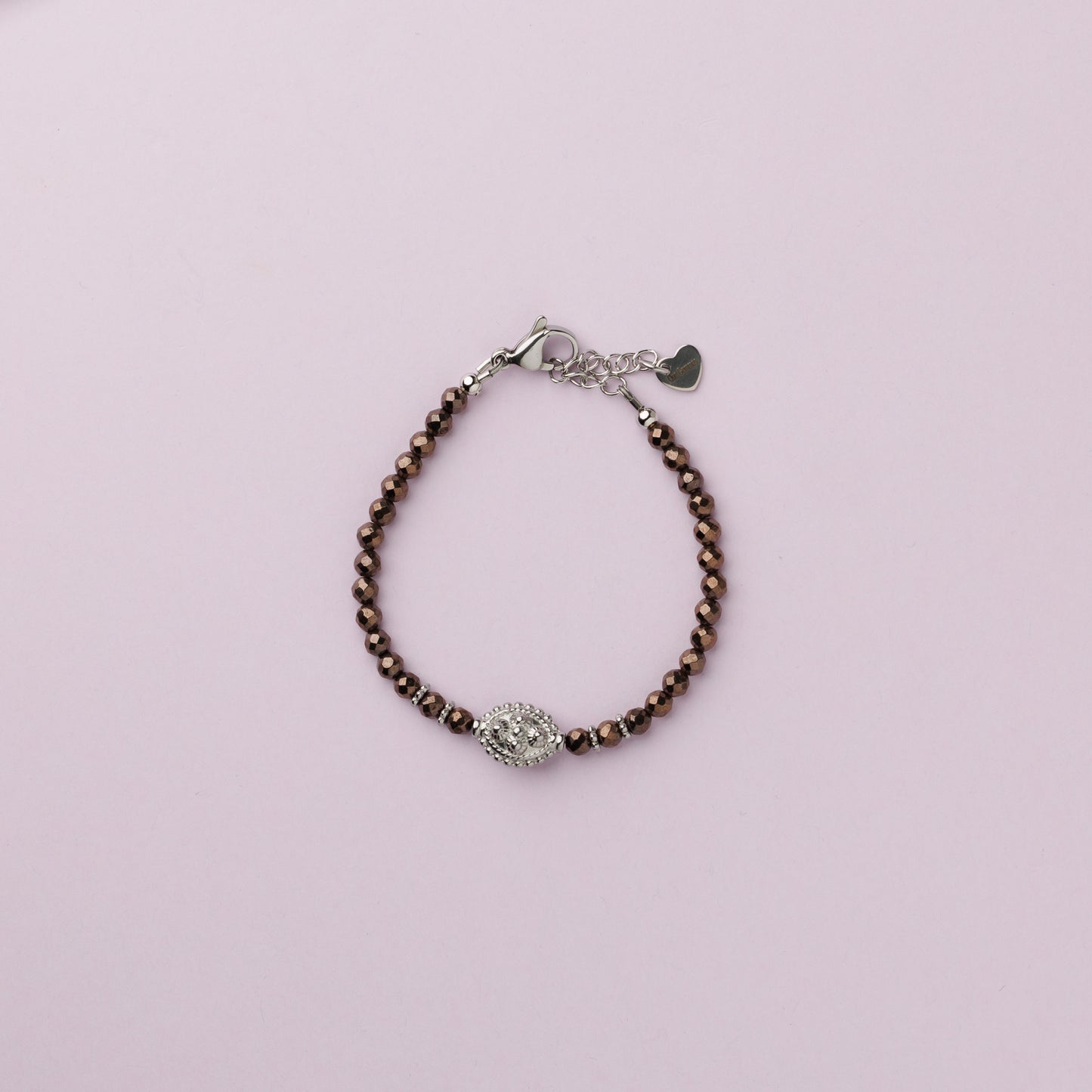 Bracelet argent - Hématite - TIPHAINE