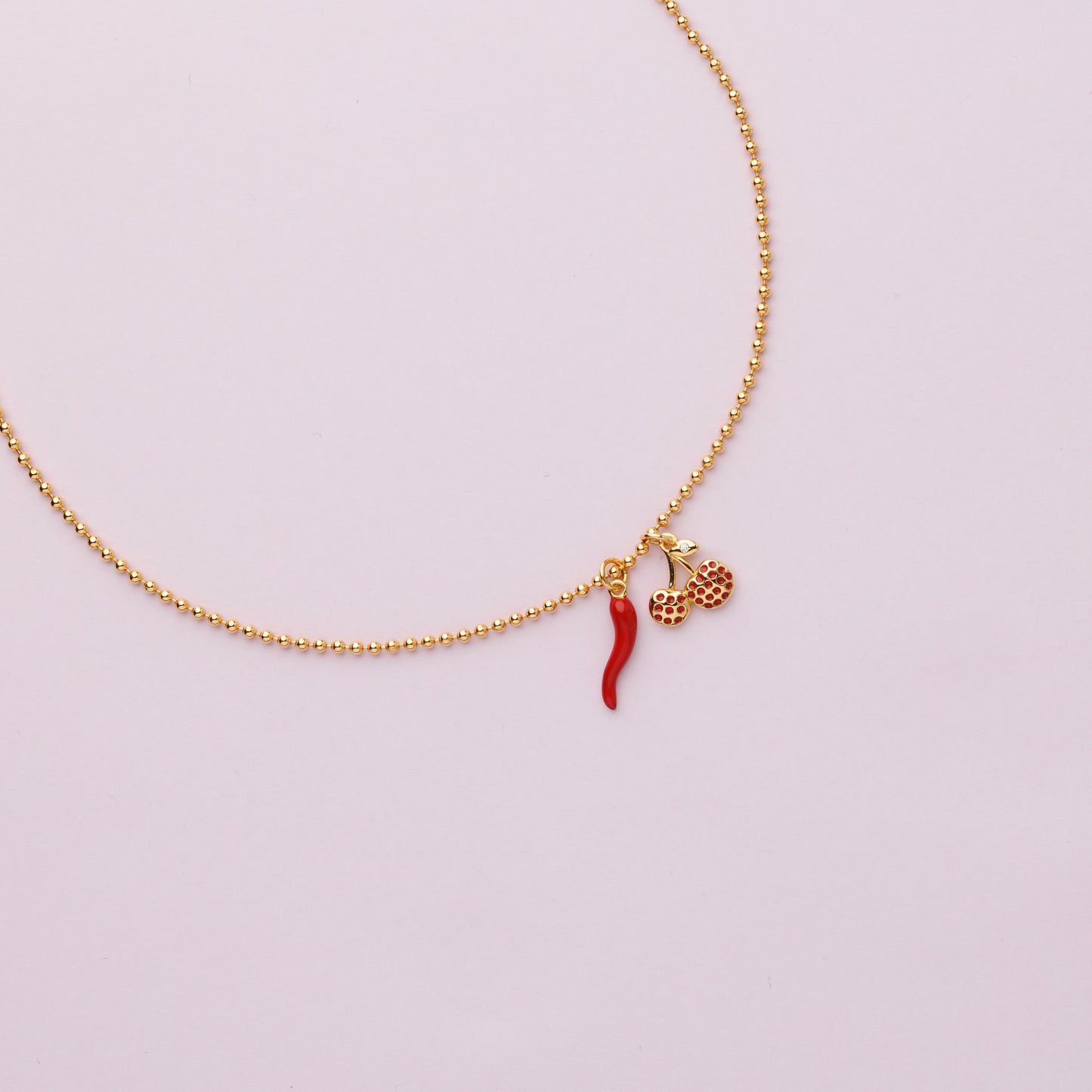 Collier - Plaqué or - CHERRY