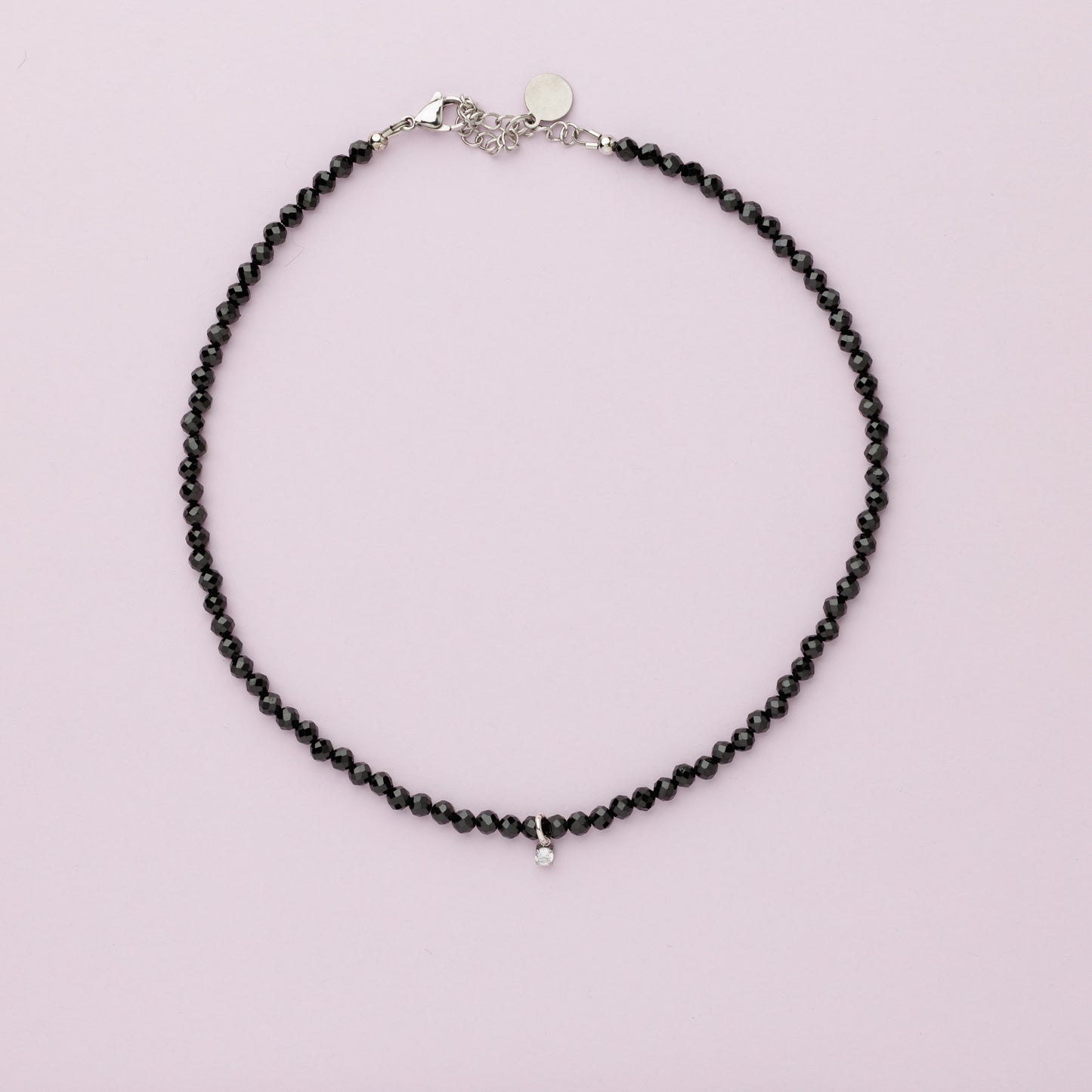 Collier choker argent - Spinelle - HANNA
