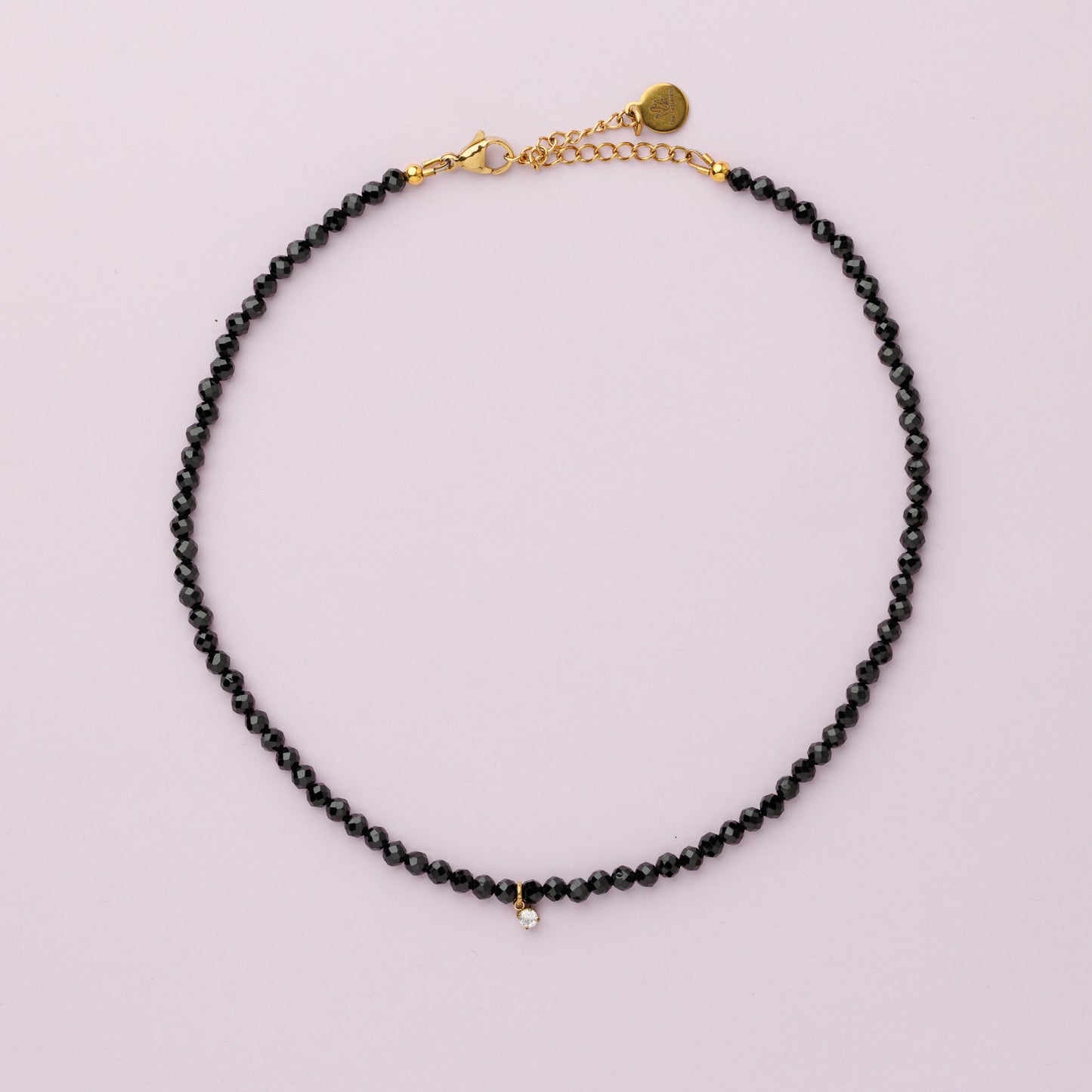 Collier choker or - Spinelle - HANNA