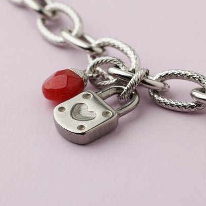 Bracelet acier inoxydable argent - Jade - CARRY