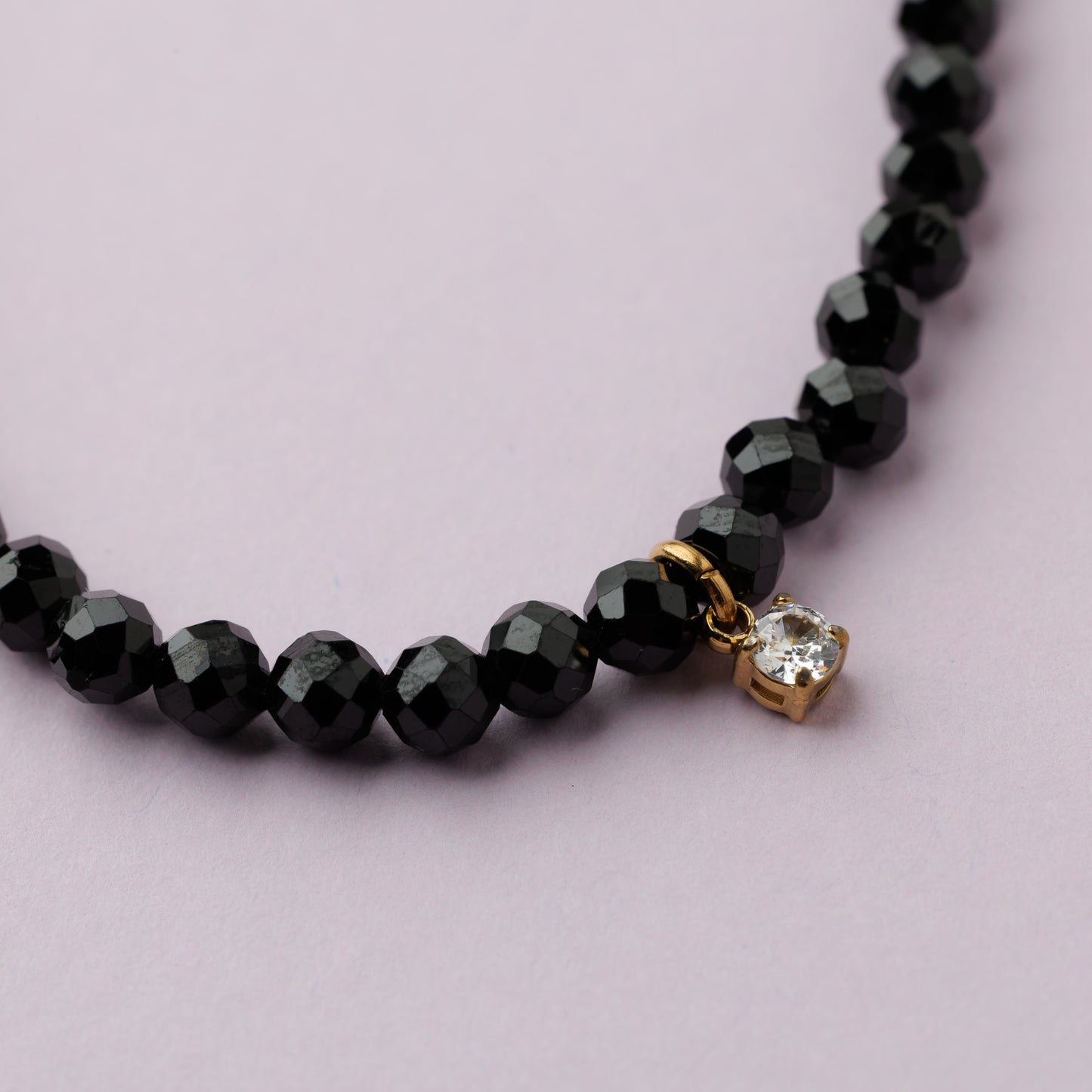 Collier choker or - Spinelle - HANNA