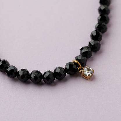 Collier choker or - Spinelle - HANNA