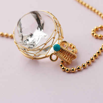 Collier or - Cristal de roche - CRISTAL