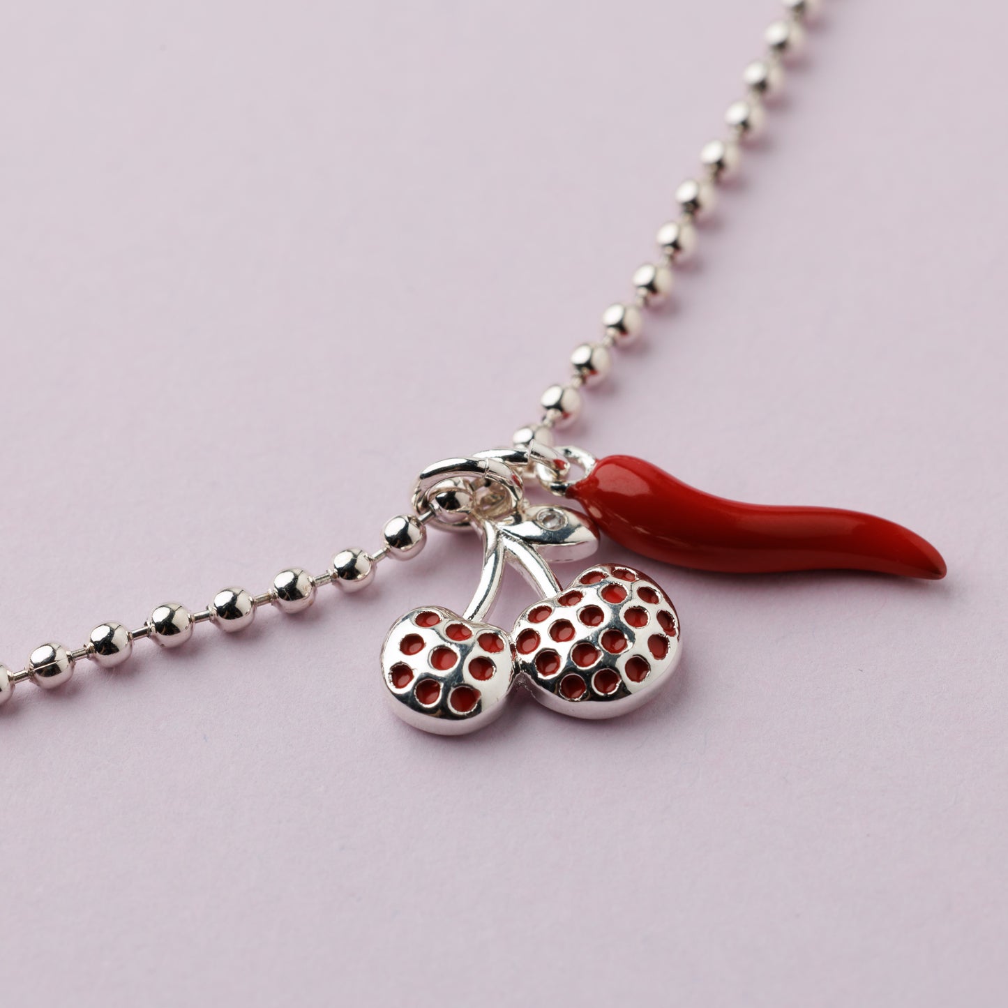 Collier - Plaqué argent - CHERRY