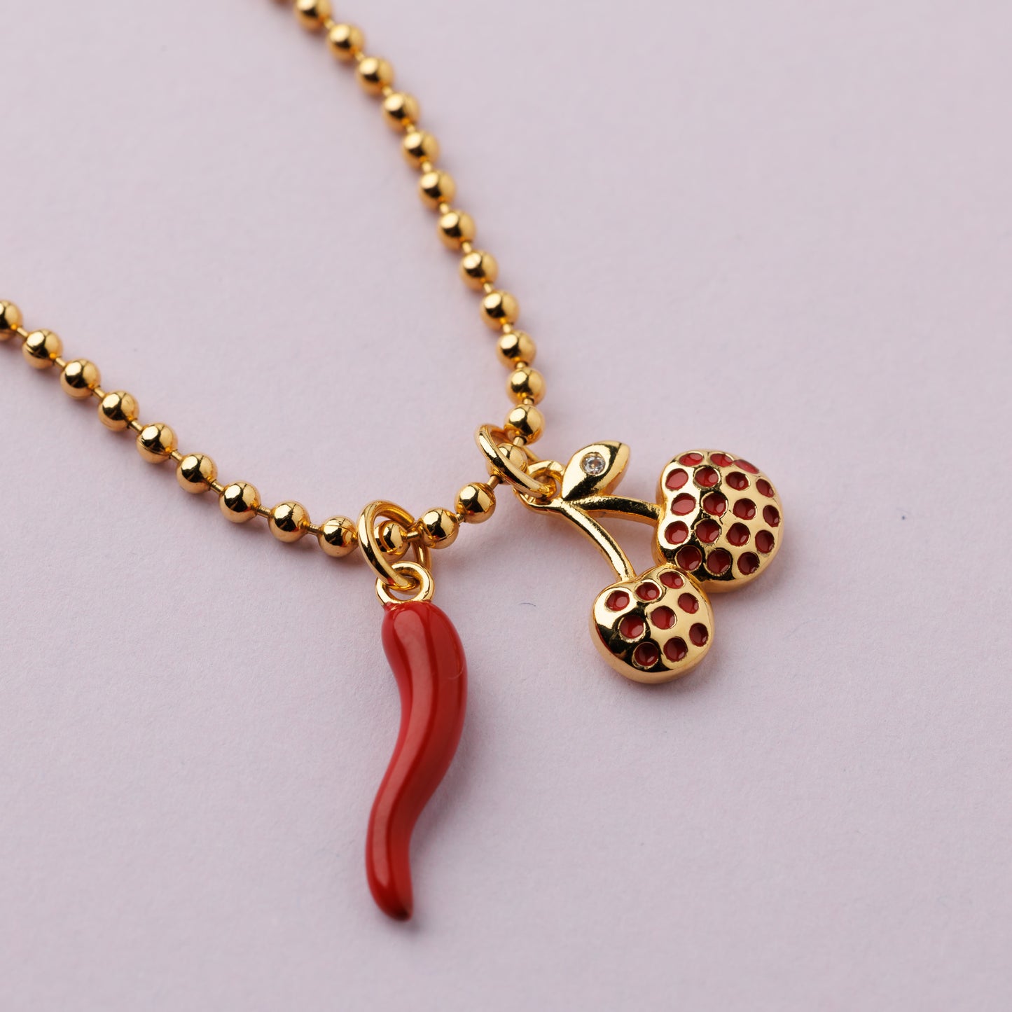 Collier - Plaqué or - CHERRY