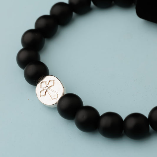 Bracelet argent - Onyx - LUCAS