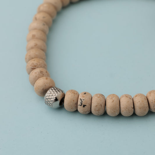 Bracelet argent - Agate - HUGUES