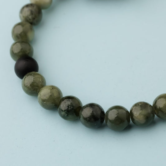 Bracelet argent - Jade - LEO