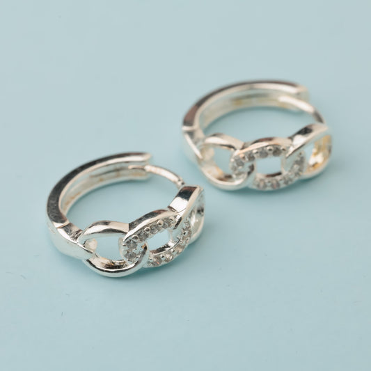 Boucle créole argent - AVA