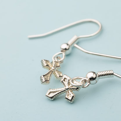 Crochet US argent - Croix - CROSS
