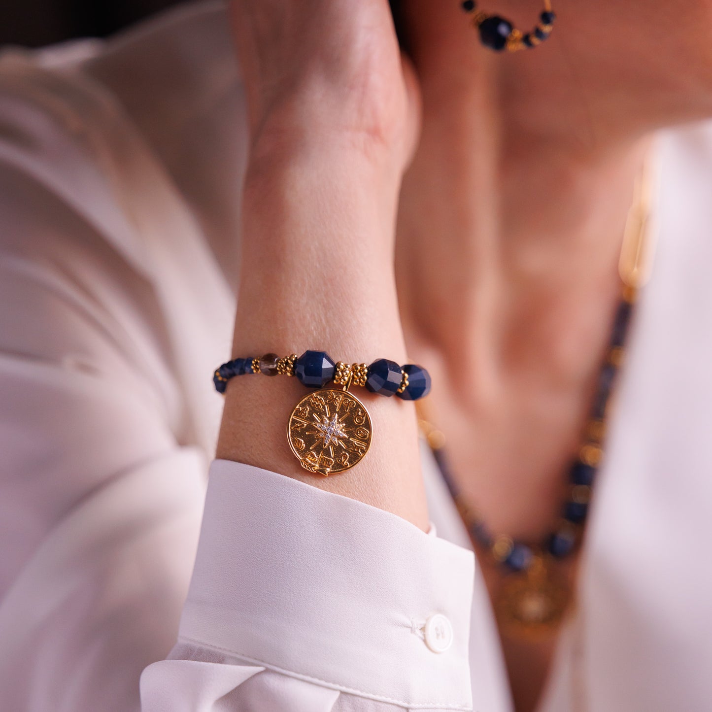 Bracelet or - Saphir - ABBY