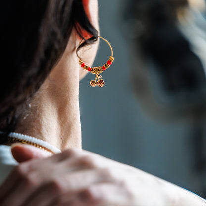 Créole plaqué or - Jade - SWEETY