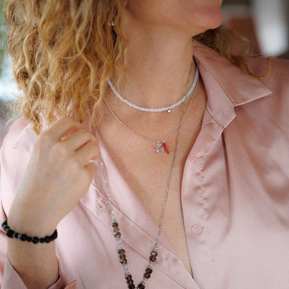 Collier choker argent - Jade - HANNA