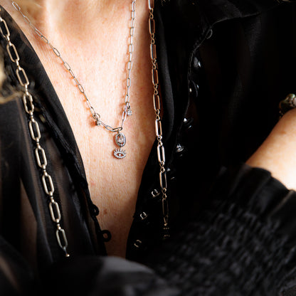 Collier en maille acier inoxydable - Or - EYES