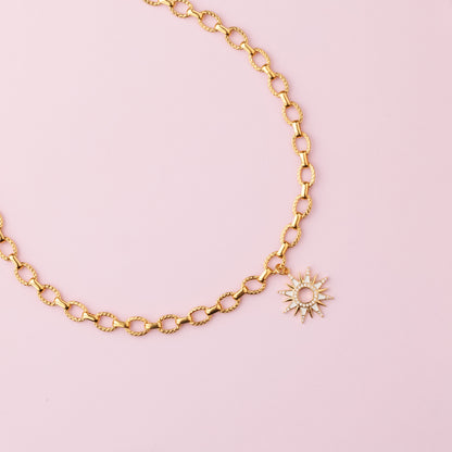 Collier or - Soleil -ZIA