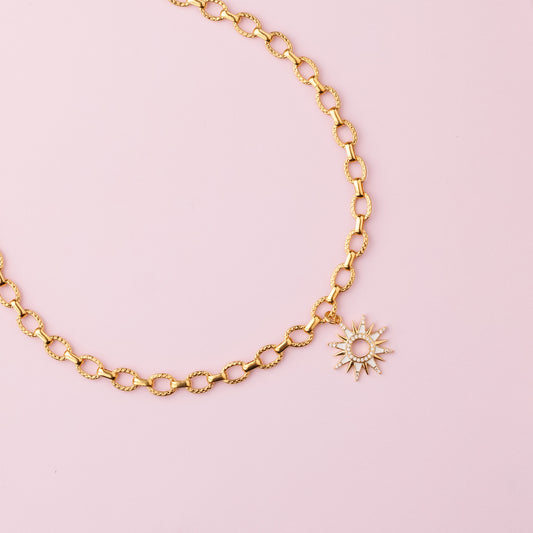 Collier or - Soleil -ZIA