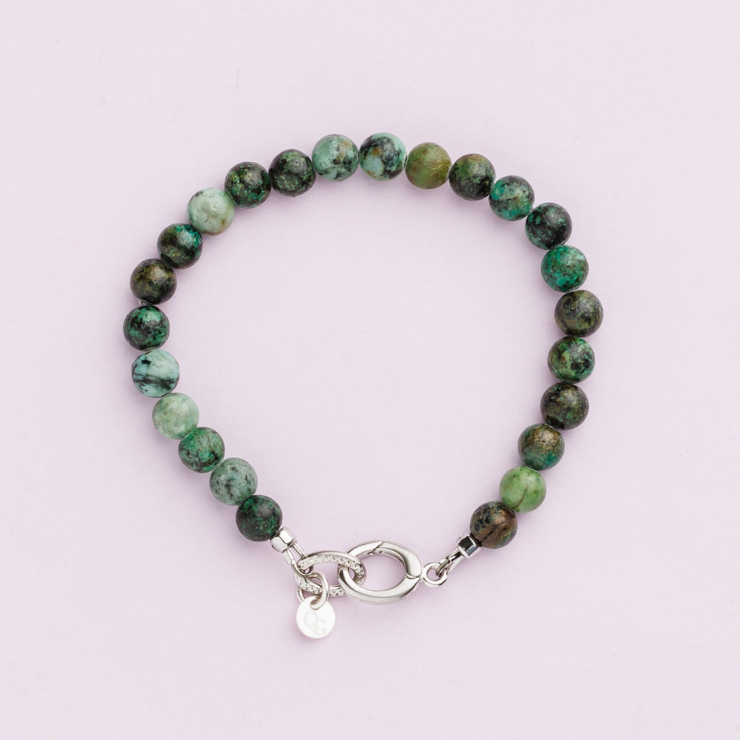 Bracelet plaqué rhodium - Turquoise - MANON