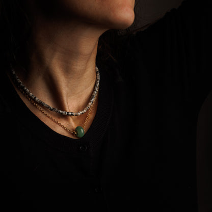 Collier en maille or - Jade - ANOUK