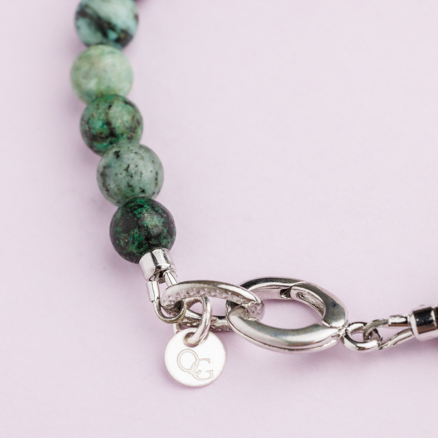 Bracelet plaqué rhodium - Turquoise - MANON