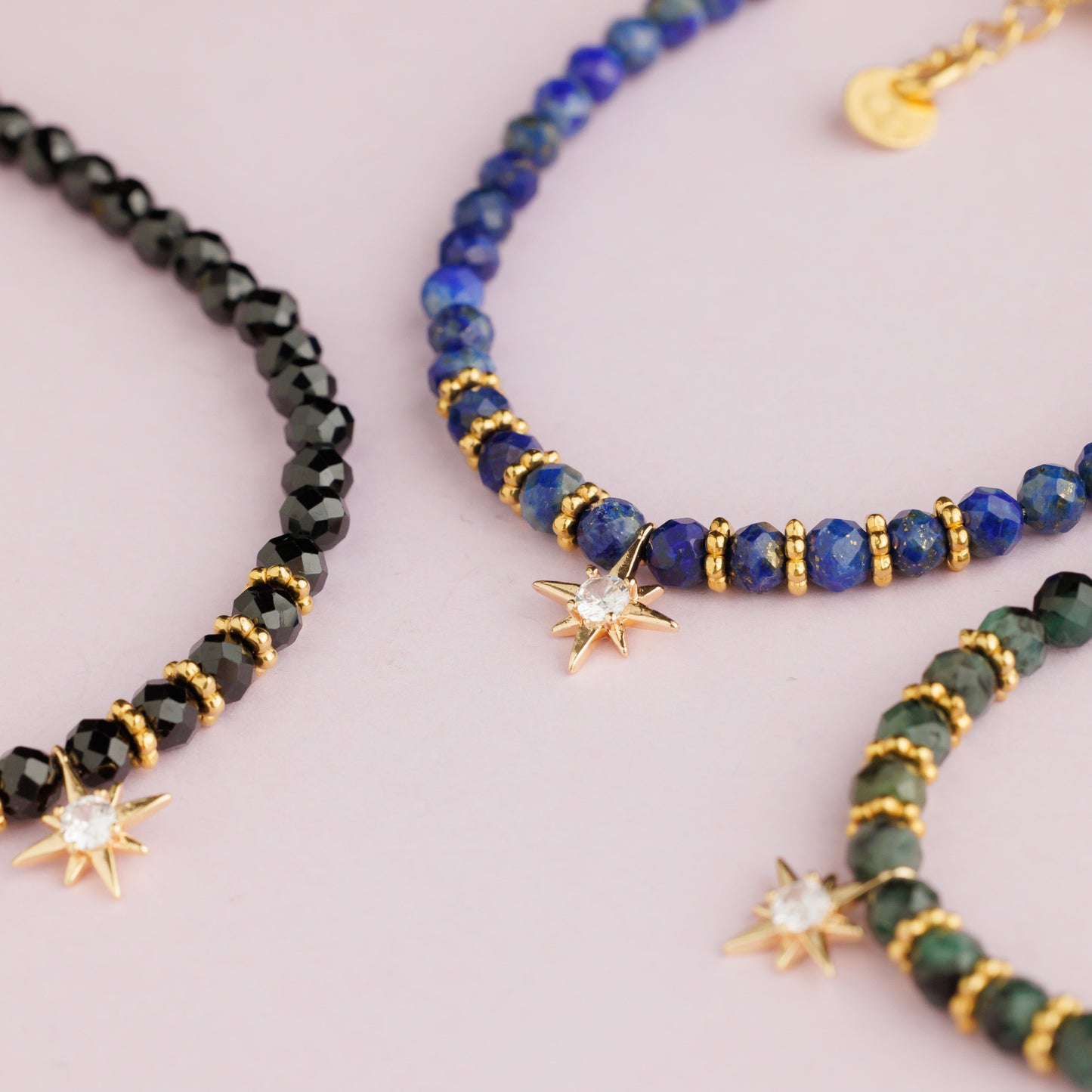 Bracelet or - Lapis lazuli - Etoile -STELLA