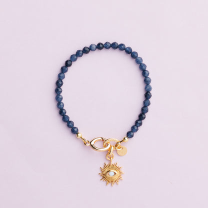 Bracelet or - Saphir - Soleil - LENA